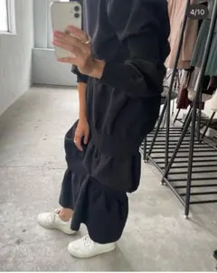 &her アンドハー　アシンメトリーニットスカート