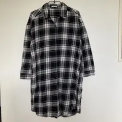 CINEMA CLUB チェック柄シャツワンピース　チュニック