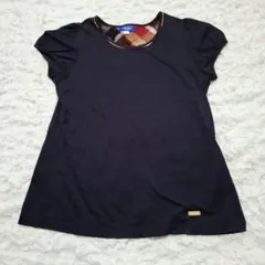 ブルーレーベル　半袖カットソー　38 　ネイビー　ピチT