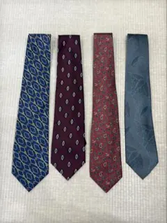 ネクタイ 4本セット ランセル、バレンティノ、その他