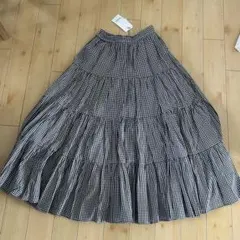 SNIDEL ギンガムチェック フレアスカート