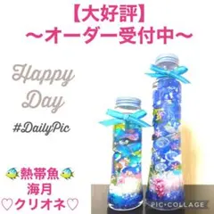 【熱帯魚＆海月＆クリオネ】〜❄︎華やか蓄光Mixアクアリウム❄︎〜2本セット♡