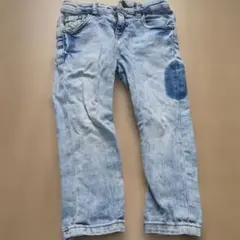 キッズ デニムパンツ ライトブルー ダメージ加工のサムネイル