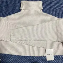 GRL リブ編み長袖ニット