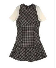 エムエメ Classic mood check mini onepiece - メルカリ