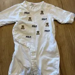 POLO テディベア ロンパース ホワイト