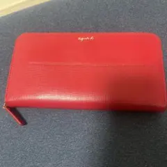 agnes bアニエスベー長財布赤色のサムネイル