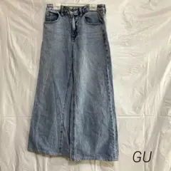 GU ジーユー　フレアデニム　ワイドデニム　ジーパン
