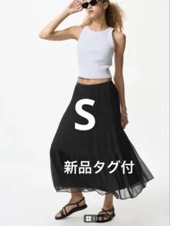 ユニクロ　UNIQLO　完売品 シフォンティアードスカート 丈標準　S