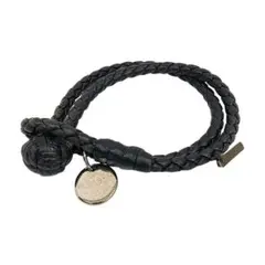 BOTTEGA VENETA レザーブレスレット ブラック S aq13106のサムネイル
