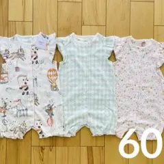【☆新品☆】60 サーカス　ロンパース　３枚セット