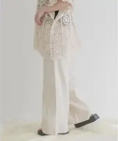 ITEMS URBAN RESEARCH レーヨンワイドパンツ ライトベージュ