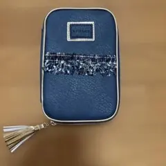 H.P.FRANCE ネイビー フリンジポーチのサムネイル