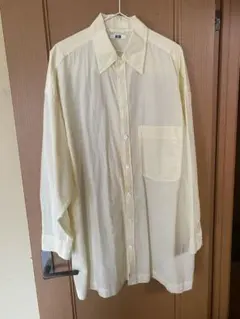 Lサイズ 薄黄色 長袖シャツ　UNIQLO ユニクロ　U