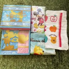 ディズニー　ミッキー　ミニー　プーさん　タオルセット 5枚