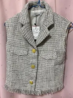ツイードベスト