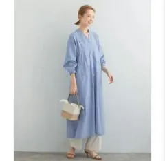 URBANRESEARCHROSSOパネルデザインシャツワンピース