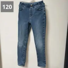GU 裏起毛 パンツ キッズ 120 デニム