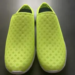11/30(日)迄値下げ【中古品】蛍光イエローメッシュスリッポン 26.5cm