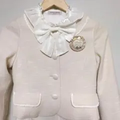 MEZZO PIANO セットアップ ツイード リボン ジャケット　ブラウス