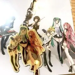 初音ミク 鏡音リン レン 巡音ルカ 他 メタルチャーム ストラップ hm40