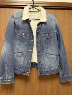 LOWRYSFARM・ デニムジャケット ボア襟