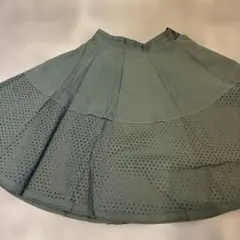 LANVIN en Bleu フレアスカート 38 カーキのサムネイル