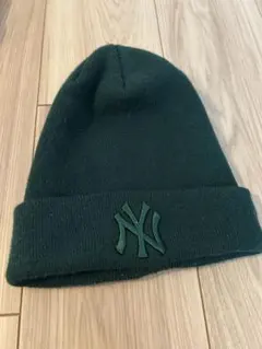 New Era ダークグリーン ニット帽