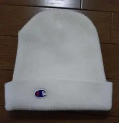 Champion ホワイト ニット帽 未使用タグ付き
