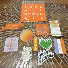 藤井風グッズステッカーセット￼ 「LOVE ALL SERVE ALL」 - メルカリ