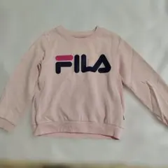 子供服　フィラ　裏起毛トレーナー　120cm　ピンク