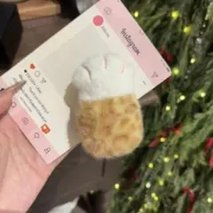 猫デザイン もふもふ ヘアクリップ