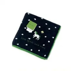 Y605-423　kate spade NEW YORK タオルハンカチ ドット