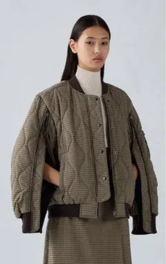 キルティングブルゾン[チェック] by rokh