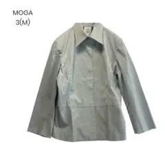 【MOGA】スプリングジャケット ライトグレー 細身 上品 Mサイズ 1152のサムネイル