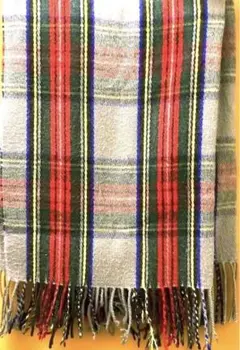 【お値下げ】大判マフラー　チェック柄