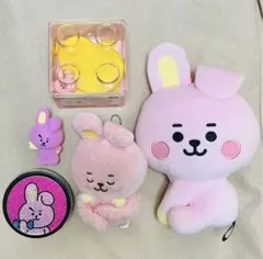BT21 COOKYグッズ5点セット/BTS/ジョングク/バッグチャームなど