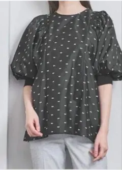 UNITED ARROWS アローズ リボン カットジャカードブラウス - メルカリ