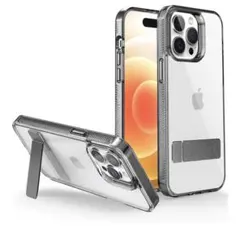 YUYIB iPhone 14 Pro Max クリアケース メタルキック　黒