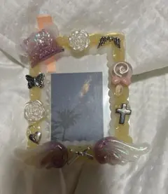 ハンドメイド　ホイップデコ　ハロウィン　オレンジ　紫　トレカケースデコ