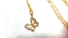 スワロフスキー 使用 バタフライ パピヨン 蝶々 ネックレス