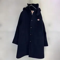【DANTONダントン】ウール モッサー フード付きコート 36 ネイビー