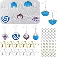 ハンドメイド シリコンモールド キーホルダー UVレジン型 アクセサリー