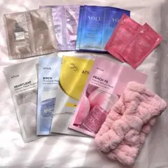 【断捨離セール】お泊まりセット　ANUAパック&ターバン&ヘアケアサンプル