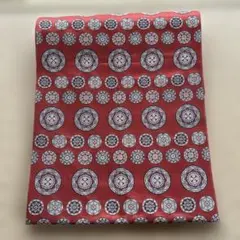 赤色円形模様 半幅帯