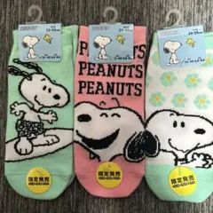 PEANUTS スヌーピー ソックス 3足セット 23-25cmのサムネイル
