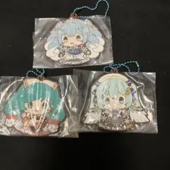 一番くじ　雪ミク　初音ミク　ラバーチャーム　3点セット