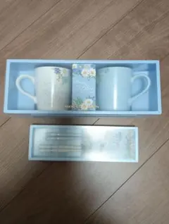 花柄マグカップ2個セットと箸 ディズニー