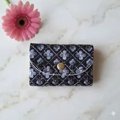 インド刺繍生地 ジャバラミニ財布 カードケース お札が折らずに入る♡ハンドメイドのサムネイル