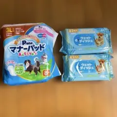 P.one マナーパッド 3Lサイズ 8枚入+ウェットティッシュ2袋のサムネイル